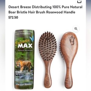 IN SEARCH OF Calcutta Max 100% Boar Bristle brush with Rosewood handle